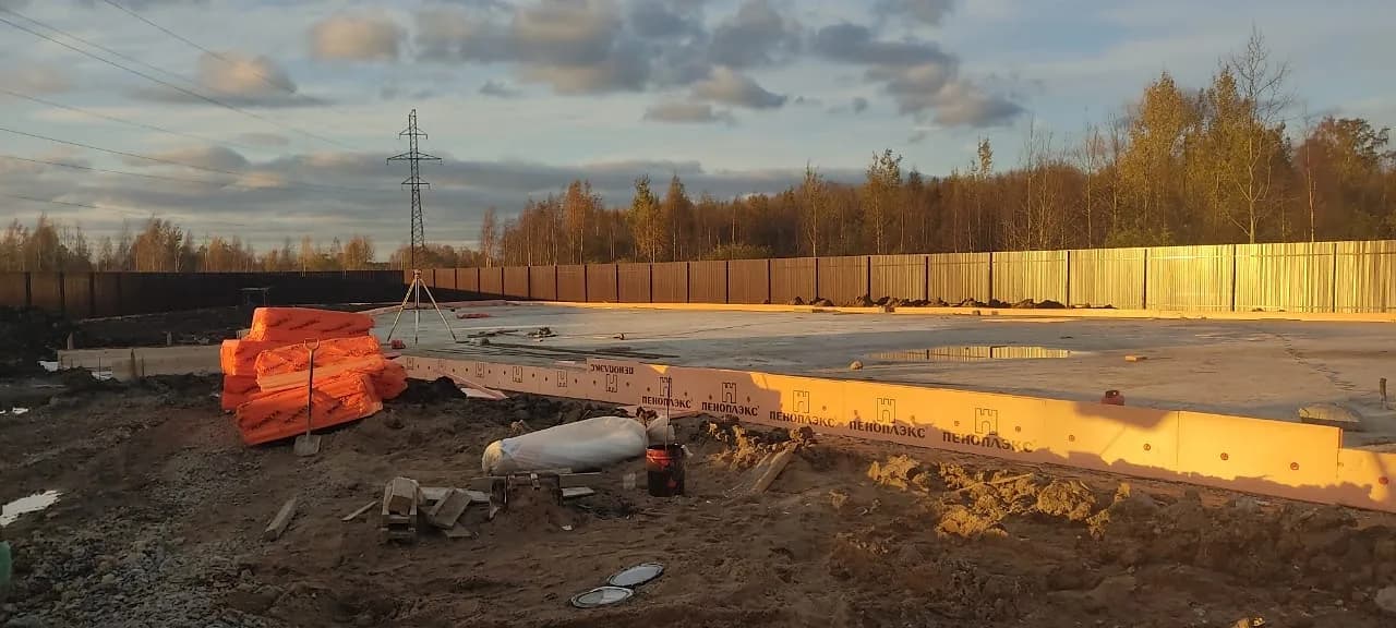 Монолитное основание производственного здания Бенуа