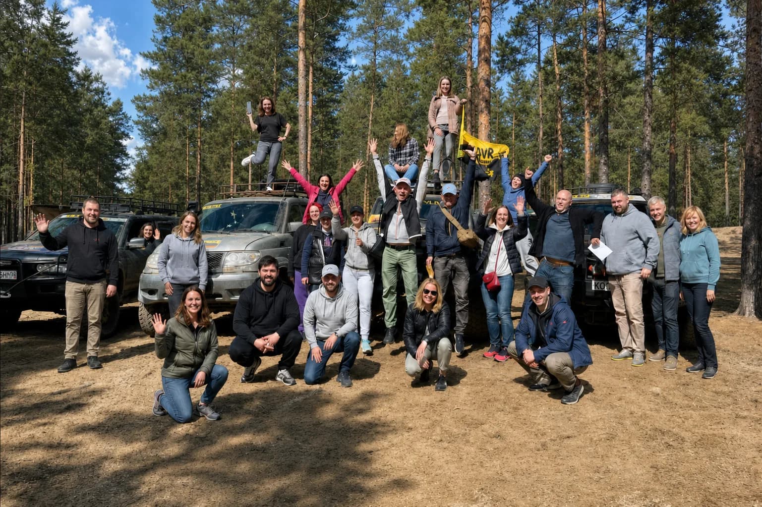 Коллектив СК Вектор на общей фотографии